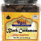 Rani Black Cardamom Pods (Kali Elachi) Whole Indian Spice 11Oz (312G) Pet Jar ~ All Natural | Vegan | Gluten Friendly | Non-Gmo | Indian Origin ~ Smokey | Tsaoko | Cao Guo | Bach Dan Khau | Badi