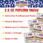 2.5Oz Popcorn Machine Popcorn Packets - All-In-One Movie Theater Style Popcorn Kernels, Salt, And Oil Packs By Great Northern Po