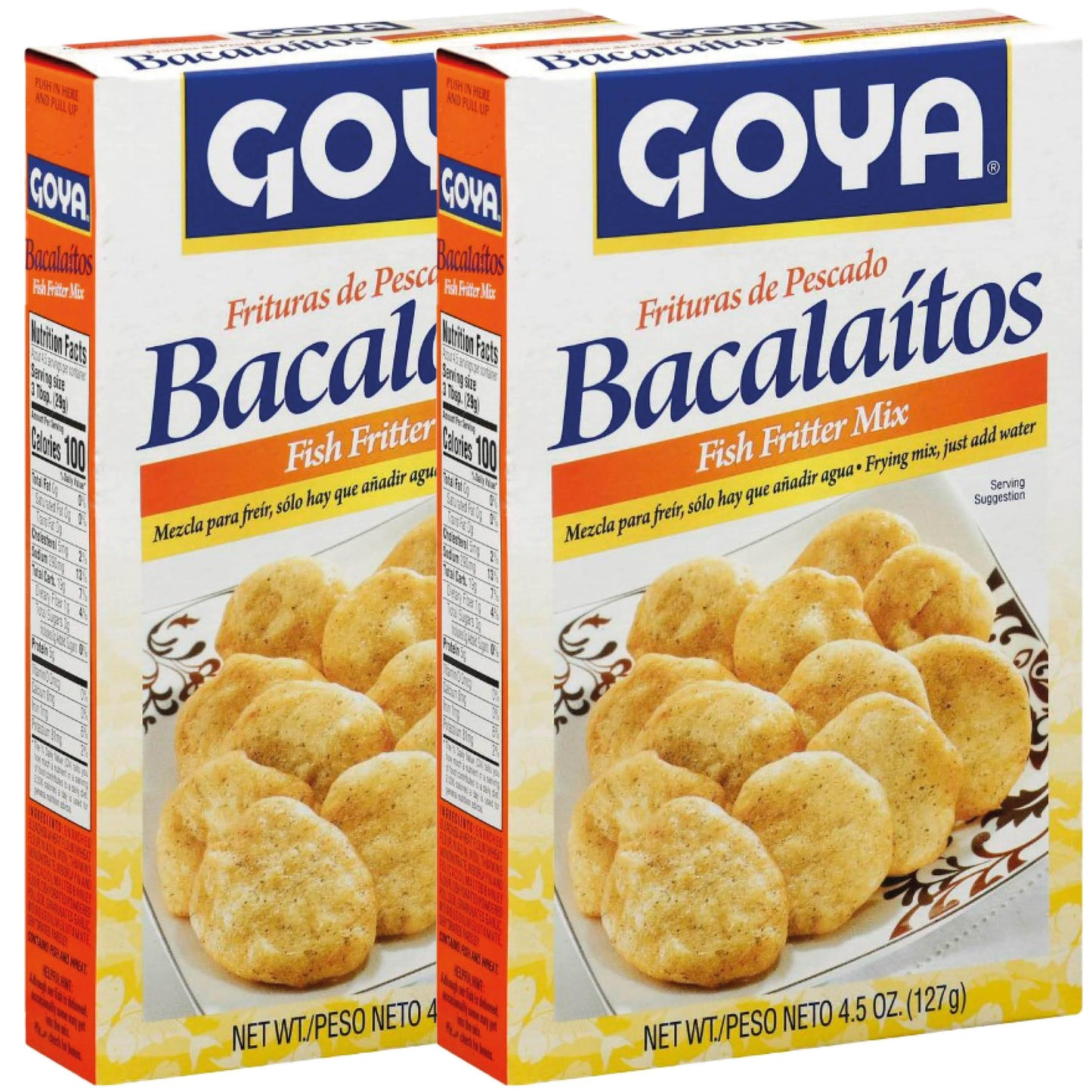Goya Bacalaitos Codfish Fritter Mix, 4.5 oz (Pack of 2)