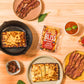 Cheese Bros. Bacon Baked Bliss Cheese | Made in Wisconsin | Heat & Eat | Fresh & Crispy | 4 Pack