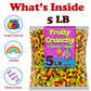 Original Classic Hard Candy, 5 Lb Bulk Pack, Sweet And Tart Assorted Fruity Flavors, Tangy Crunchy Shell, Chewy Center, Classic