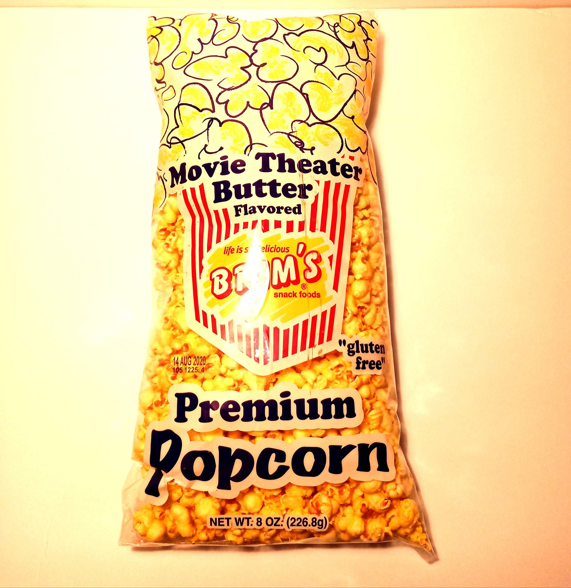 Brim'S Movie Theater Butter Flavored Premium Popcorn (Large 8 Oz Bag)