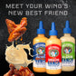 Melindas Spicy Ranch Collection - Variety Gourmet Sauce Gift Set with Creamy Sriracha, Ghost Pepper Buffalo & Jalapeno Ranch Dip