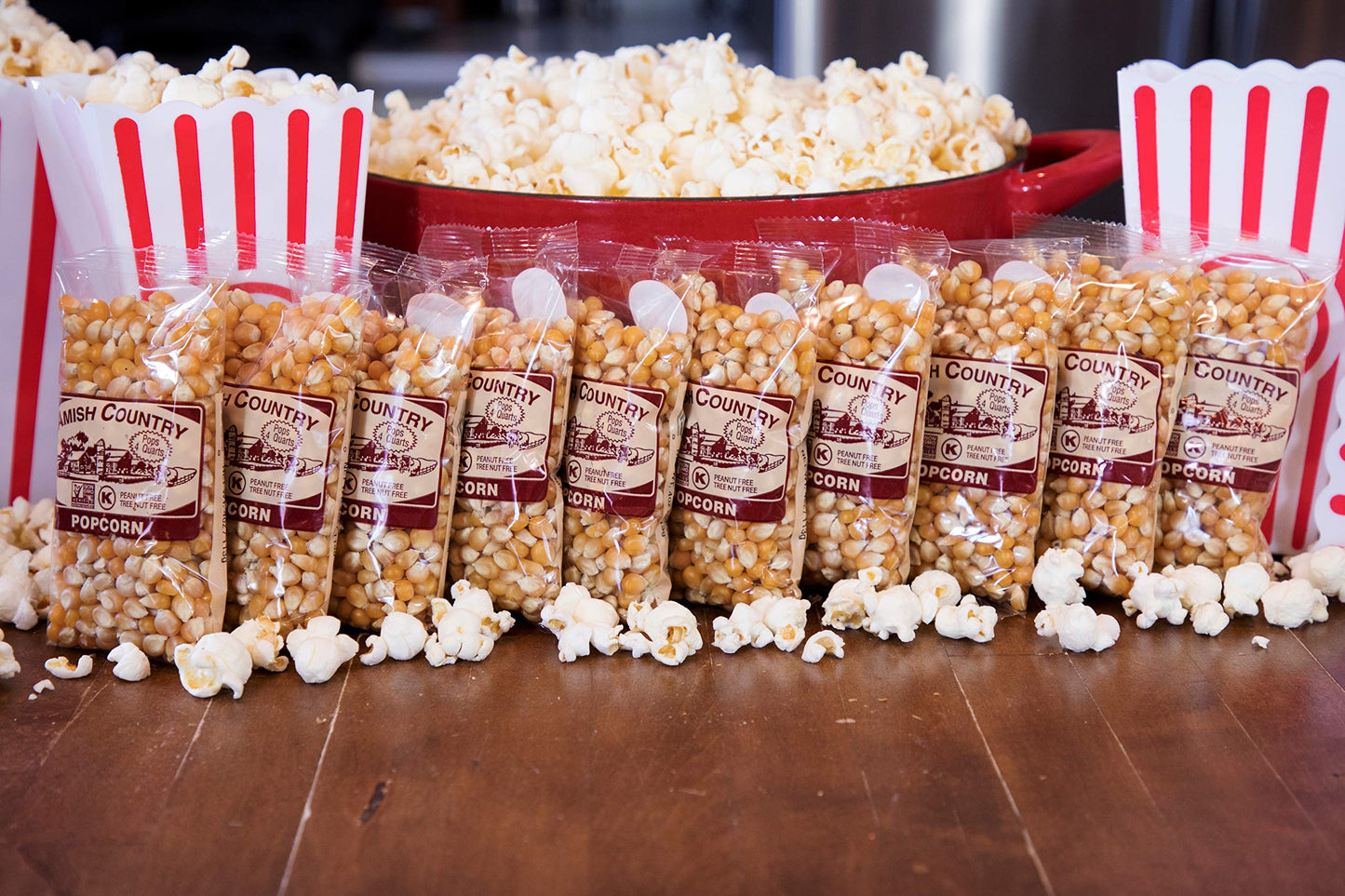 Amish Country Popcorn | 10-4 Oz Bags - Mushroom Popcorn Kernels | Old Fashioned, Non-Gmo And Gluten Free