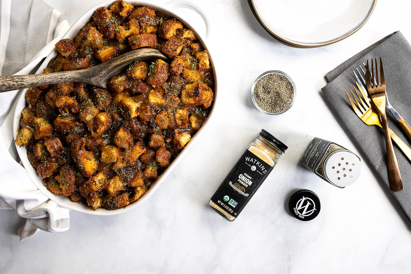 Watkins Gourmet Organic Onion Powder Spice Jar, 2.8 Oz, Model 77319