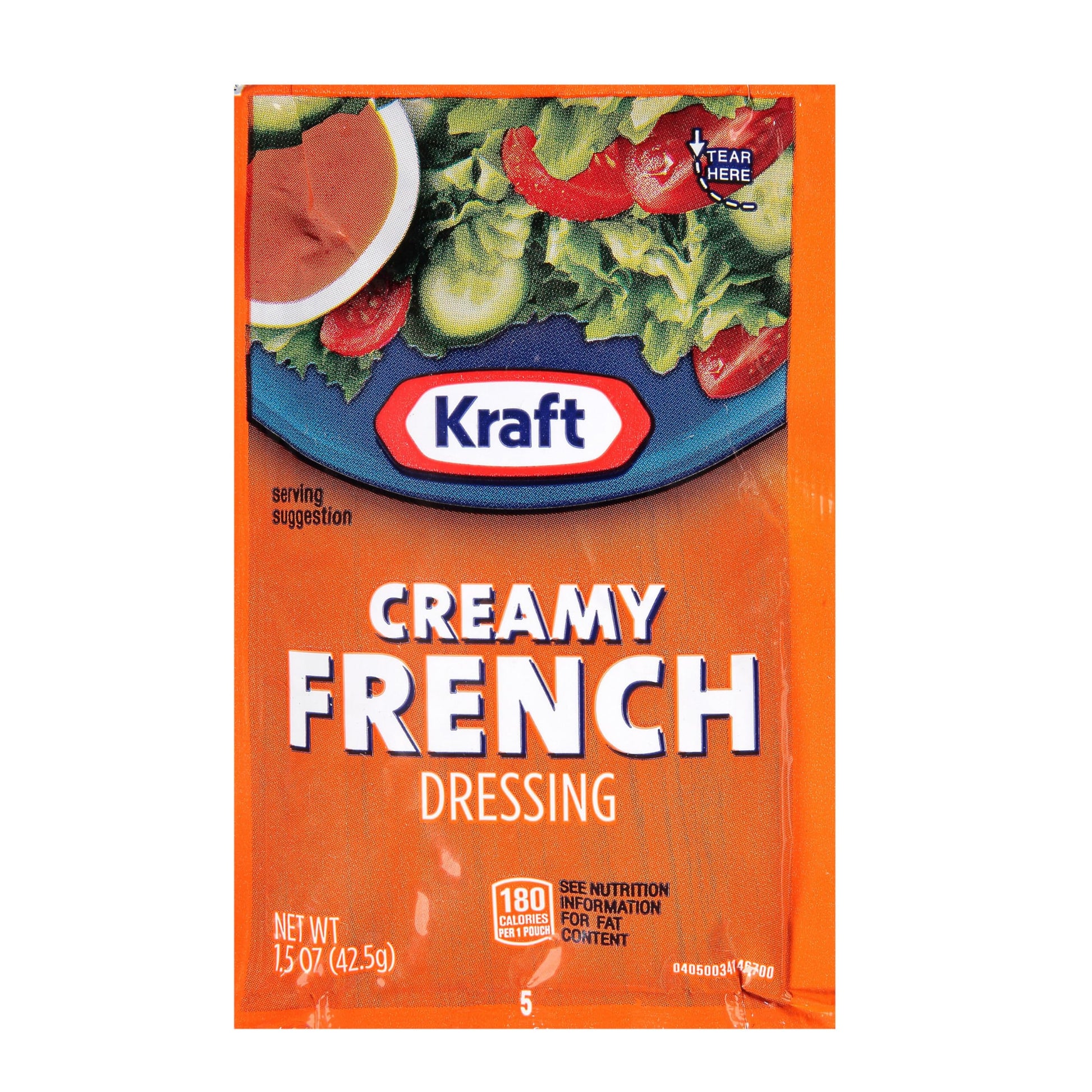 Kraft Creamy French Salad Dressing Single Serve Packet (1.5 Oz Packets, Pack Of 60)