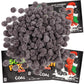 Holiday Sour Patch Kids Coal Theatre Box, Shareable Size Gummy Candy Packs, Stocking Stuffer, Gift Filler, Movie Night Candies,