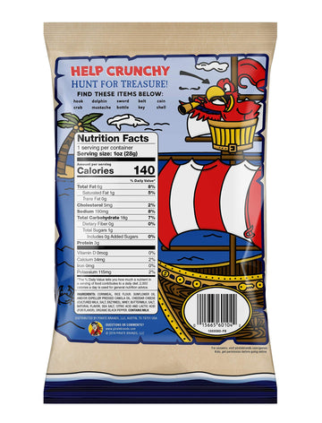 Pirates Booty Snack Puffs, Aged White Cheddar, 12ct, 6oz Grocery Size Bags, Gluten Free, Healthy Kids Snacks