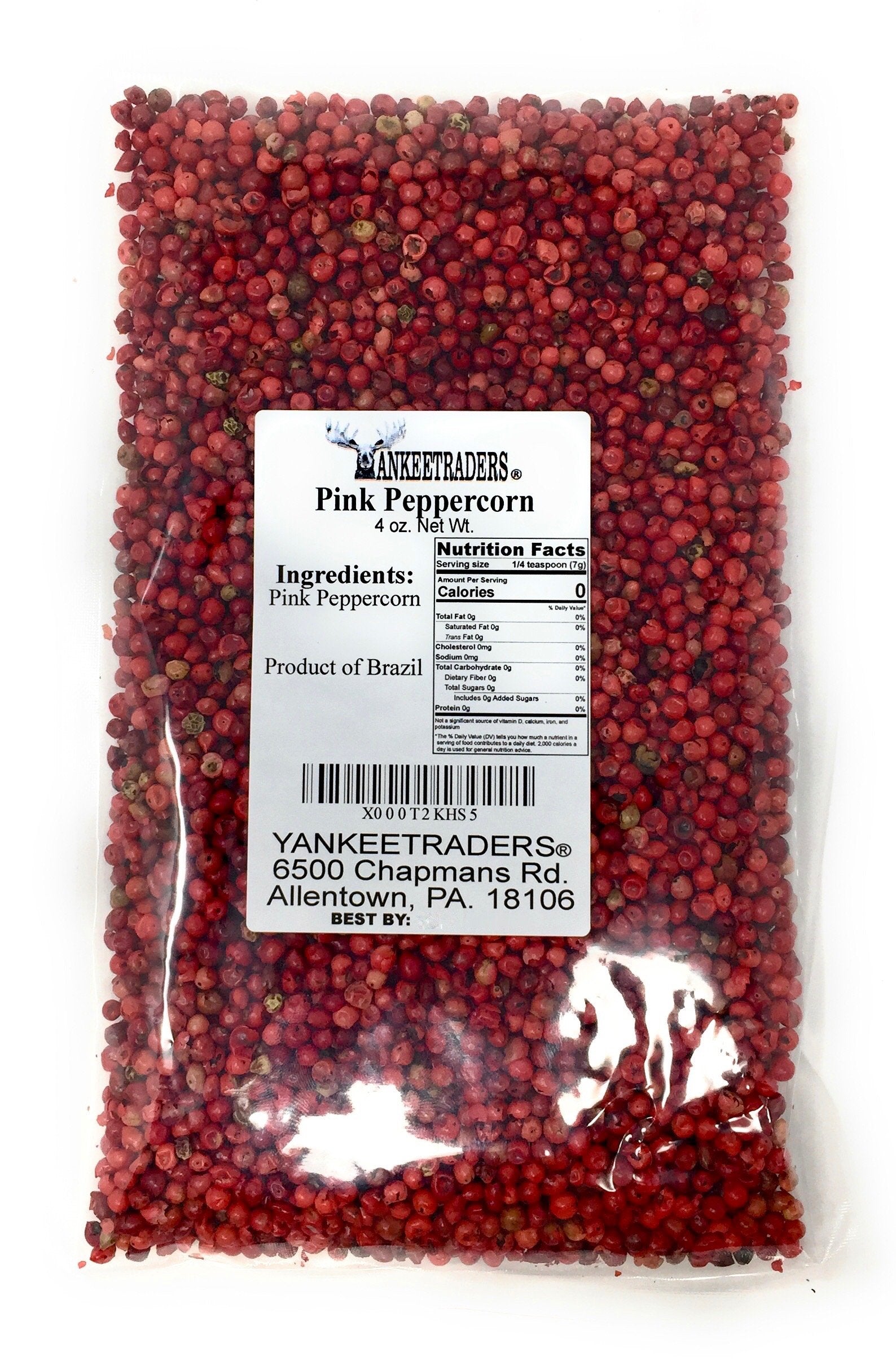 Yankee Traders Brand Peppercorns, Pink, 4 Ounce