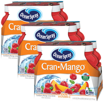Ocean Spray Juice Drink, Cranberry Mango, 10 Fl Oz Bottles, 18 Pack