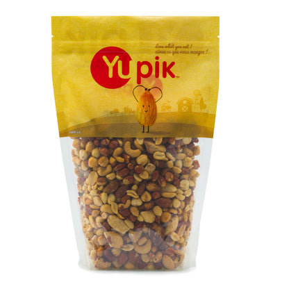 Yupik Mixed Nuts, 2.2 lb (35.2 oz), A Blend of Roasted Peanuts, Almonds, Brazil Nuts, Cashews & Hazelnuts, Non-GMO Canola Oil, C