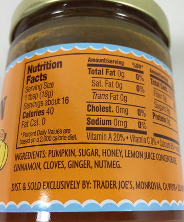 Trader Joe'S Pumpkin Butter, 2 Jars, 10 Ounces Each