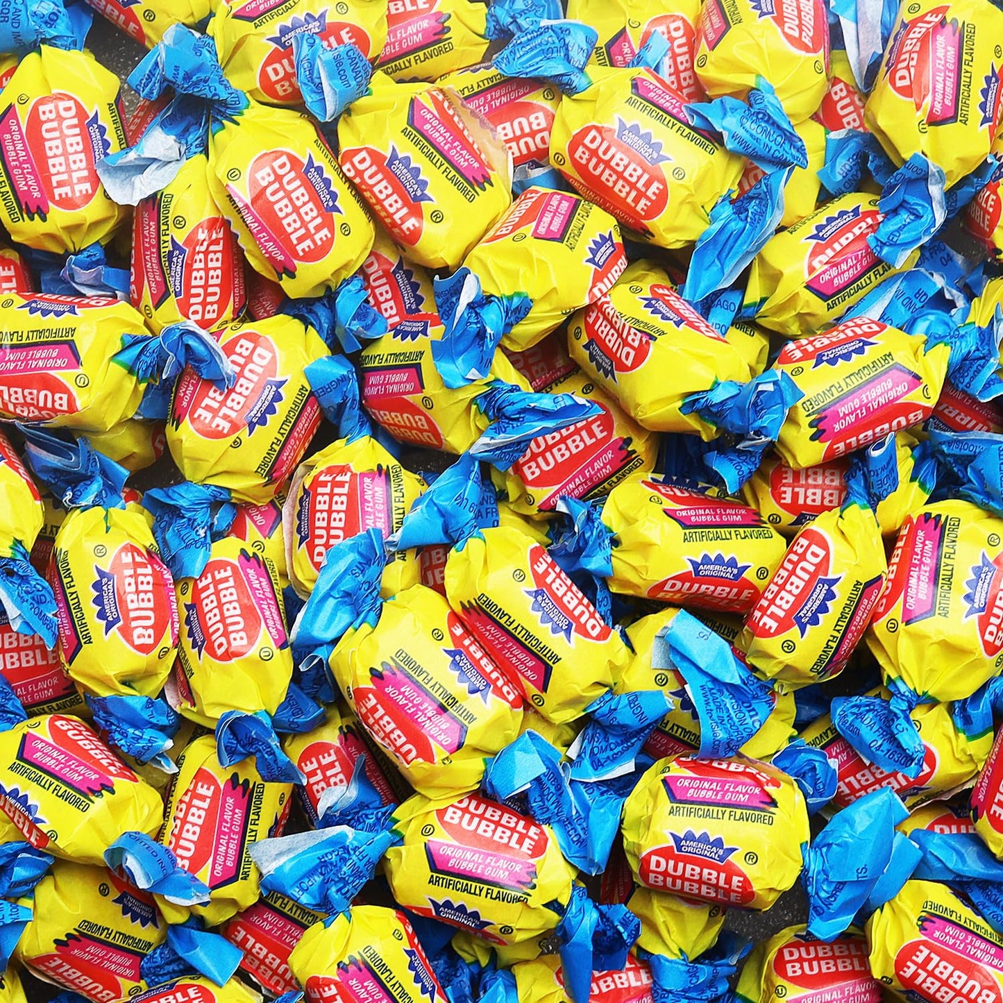 Global Gumball Bubble Gum, Original Flavor, Chewing Gum - 50 Pcs Twist Wrapped Gum - 12 Oz Individually Wrapped Bubblegum - Chew