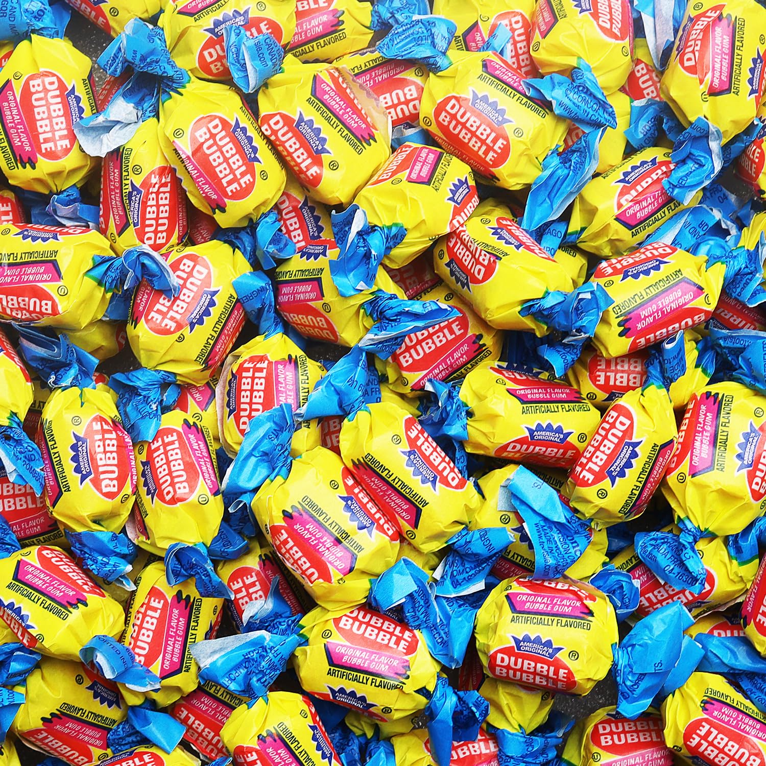 Global Gumball Bubble Gum, Original Flavor, Chewing Gum - 50 Pcs Twist Wrapped Gum - 12 Oz Individually Wrapped Bubblegum - Chew