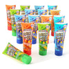 slime Sour Lickers Squeeze Gel Candy - 16 Pack Display Assorted Flavors, 8 Blue Raspberry 4 Green Apple and 4 Strawberry, Great 