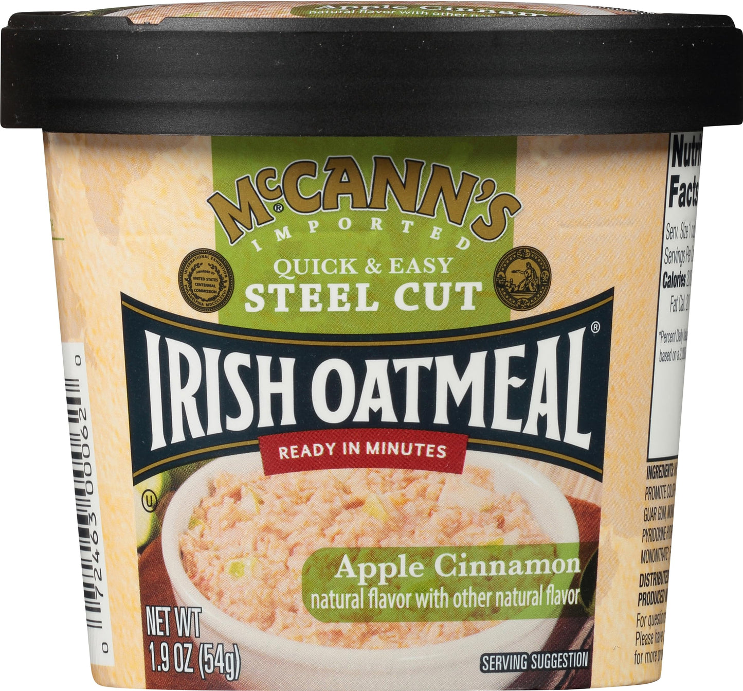 Mccanns Instant Oatmeal Cup Apple Cinnamon 1.9 Ounce (Pack Of 12)