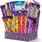 Treats from Home Cadbury Chocolate Bar Gift Pack - 16-Piece Assortment with Flake, Crunchies, Caramello, Dairy Milk Chocolates