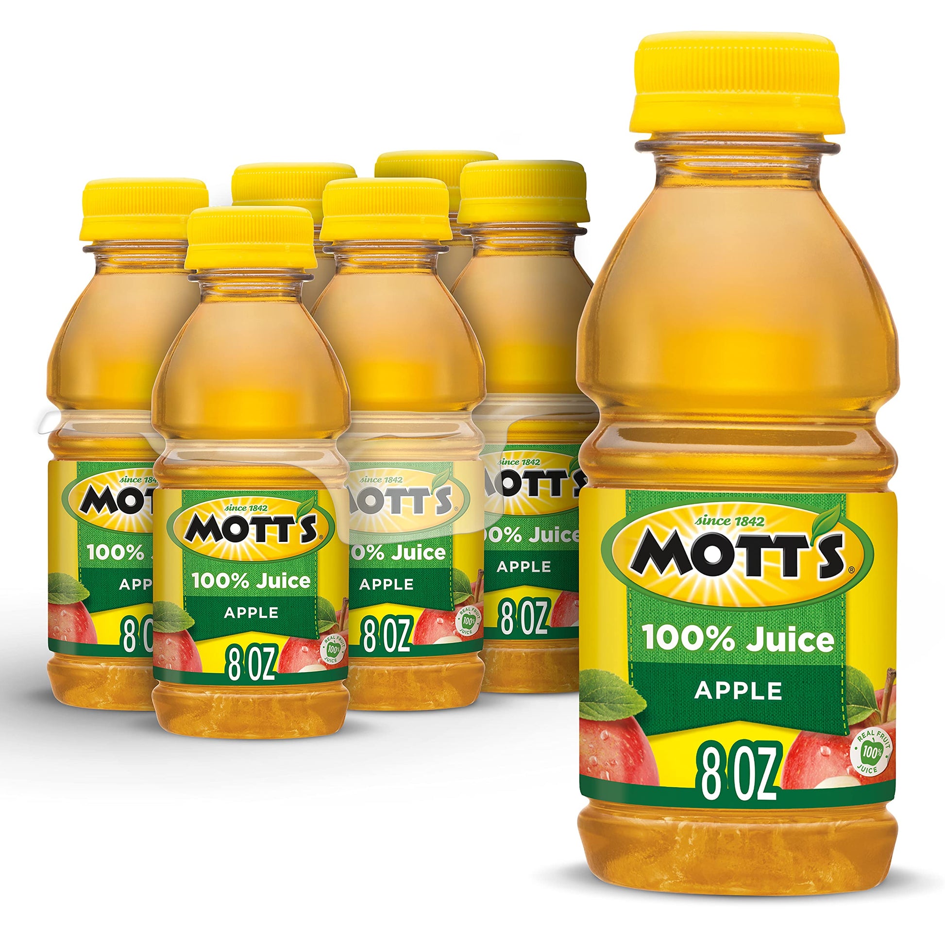 Motts 100% Original Apple Juice, 8 fl oz bottles, 6 pack