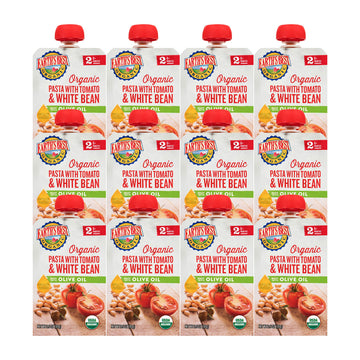 Earth'S Best Organic Baby Food Pouches, Stage 2 Homestyle Meal Puree For Babies 6 Months And Older, Organic Pasta With Tomato An