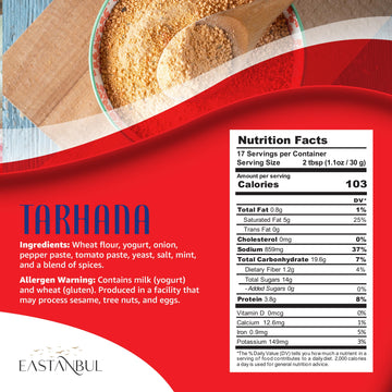 Eastanbul Traditional Tarhana Soup,17.6Oz Home Made Trahana, Dried Soup Mix Vegetable, Turkish Food Traditional Starter, Appetiz