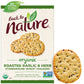 Back To Nature Organic Stoneground Wheat Crackers, Roasted Garlic & Herb - Dairy Free, Non-Gmo, Made With Whole Grains & Flax Se
