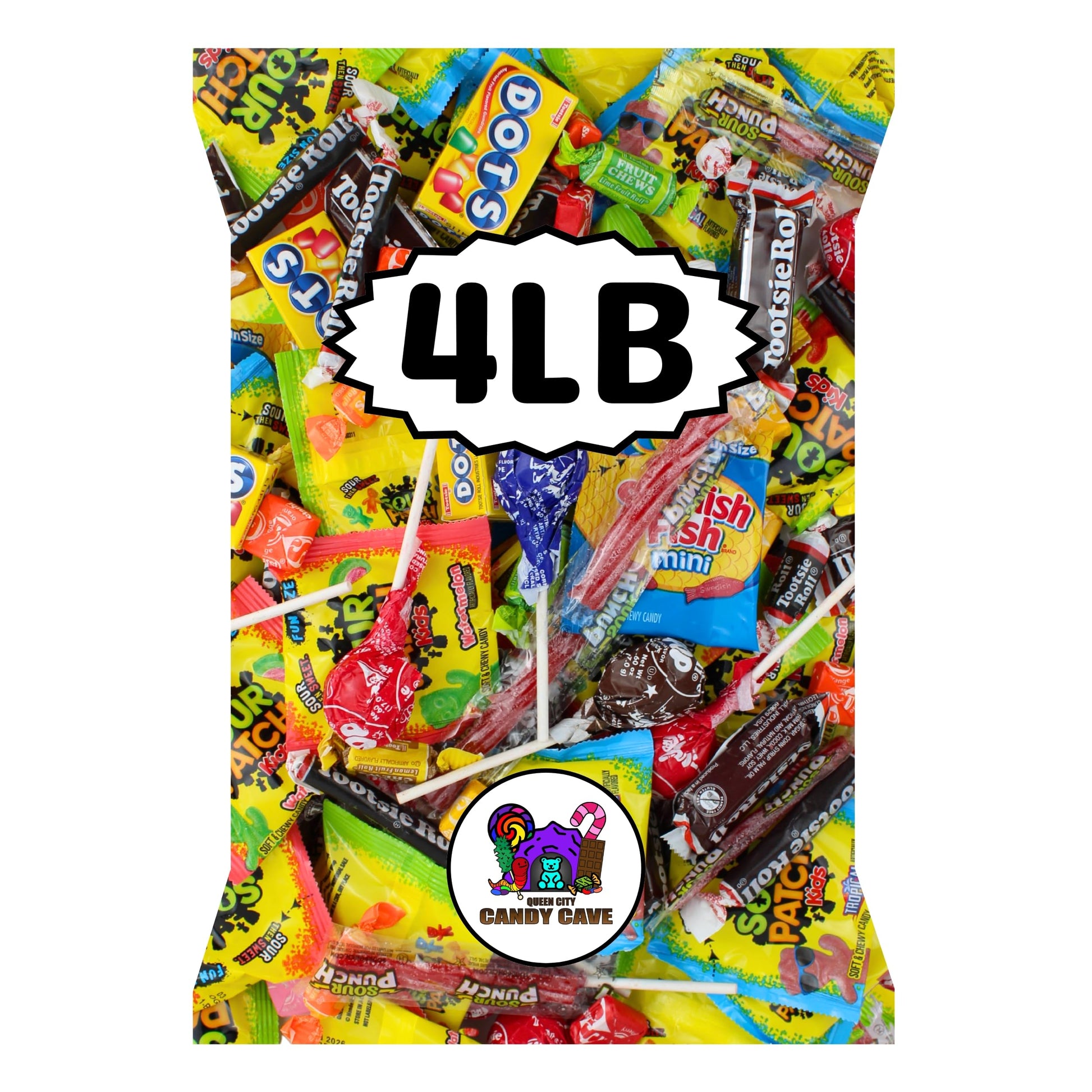 Top-Grade Name Brand Bulk Candy Variety Pack-No Filler Candies-Assorted Individually Wrapped Stocking Stuffer Candy Bulk- Party Favors For Kids  Office  Parades  Pinatas And Holidays (4 Pound)