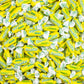 Assortit Holiday Pineapple Tootsie Roll Frooties Chewy Candy, 1.5 Lb, Yellow, Individually Wrapped, Resealable Bag, 85+ Pieces