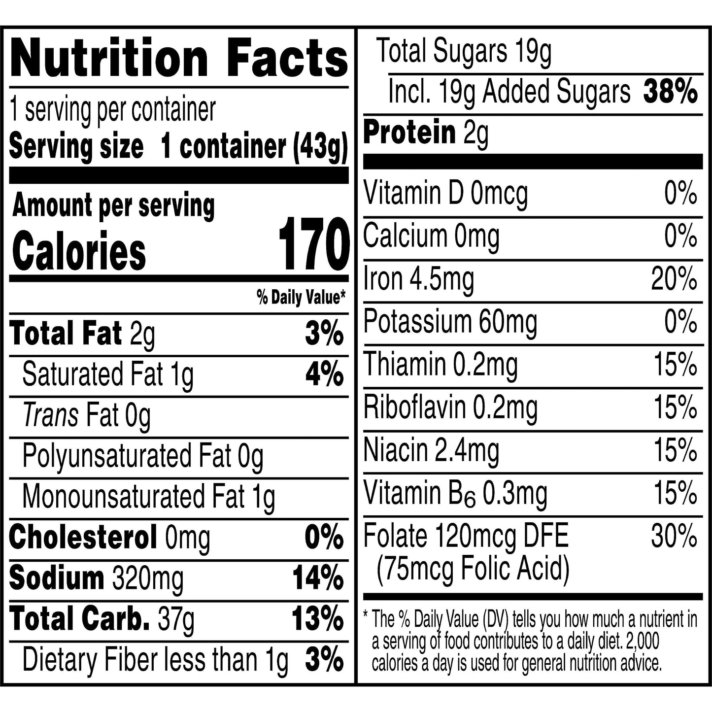Cap N Crunch Breakfast Cereal, Original, 1.51oz Individual Cups (12 Pack)