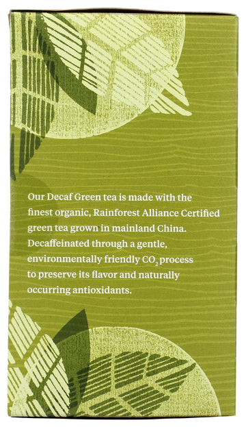 Allegro Tea Organic Decaf Green Tea Bags - 20 Count, Non-GMO, Caffeine-Free
