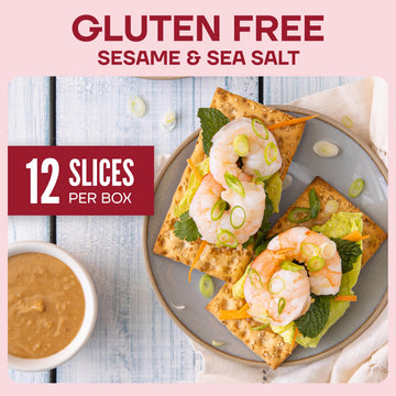 Wasa Gluten Free Sesame & Sea Salt Crispbread, 6.1 oz (Pack of 10), Gluten Free Crackers, Non-GMO Ingredients
