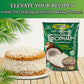 Lets Do Organic Shredded Coconut Unsweetened - Coconut Flakes, Organic Coconut Shreds, Coconut Strips Topping, 0G Trans Fat, Non