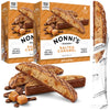 Nonni's Salted Caramel Biscotti Italian Cookies - 2 Boxes - Biscotti Individually Wrapped Cookies - Italian Biscotti Cookies w/R