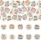 Ephlyn 54Pcs Edible Happy Mother'S Day Cupcake Toppers Home Is Where Mom Is Cake Drink Topper Picks Flowers Cake Decoration For