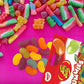 Needzo Vegan Jelly Bean Shaped Jumbo Gummy Candy, 3.5 oz Pack of 2, Orange & Blue Gourmet Treats for Sharing