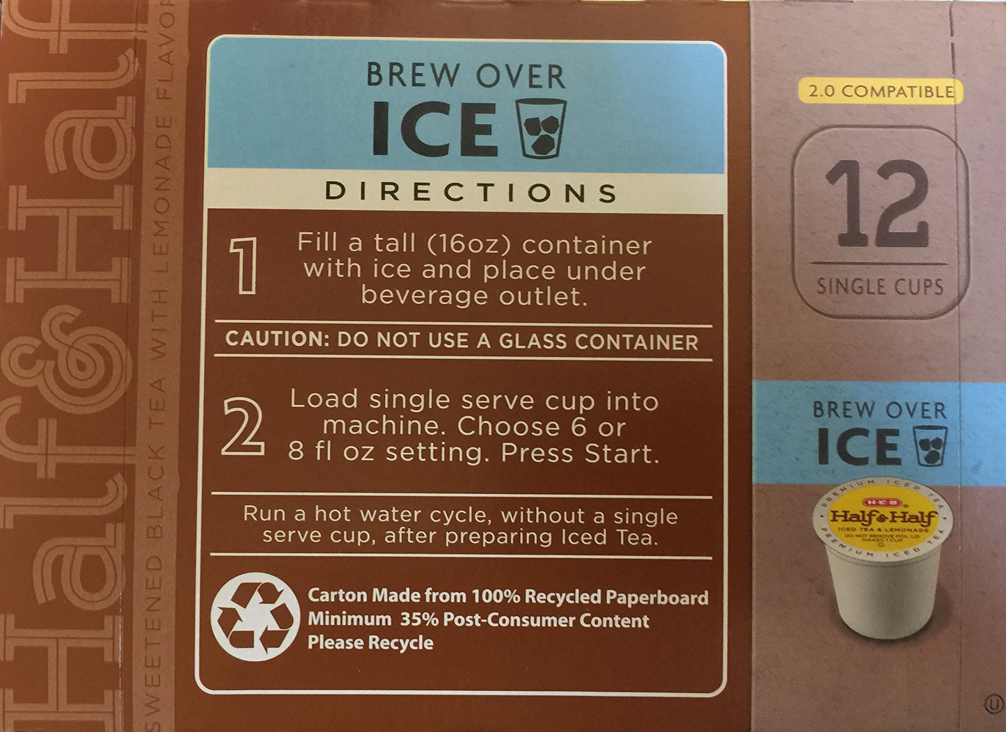 H.E.B. Half & Half Ice Tea And Lemonade Single Cups
