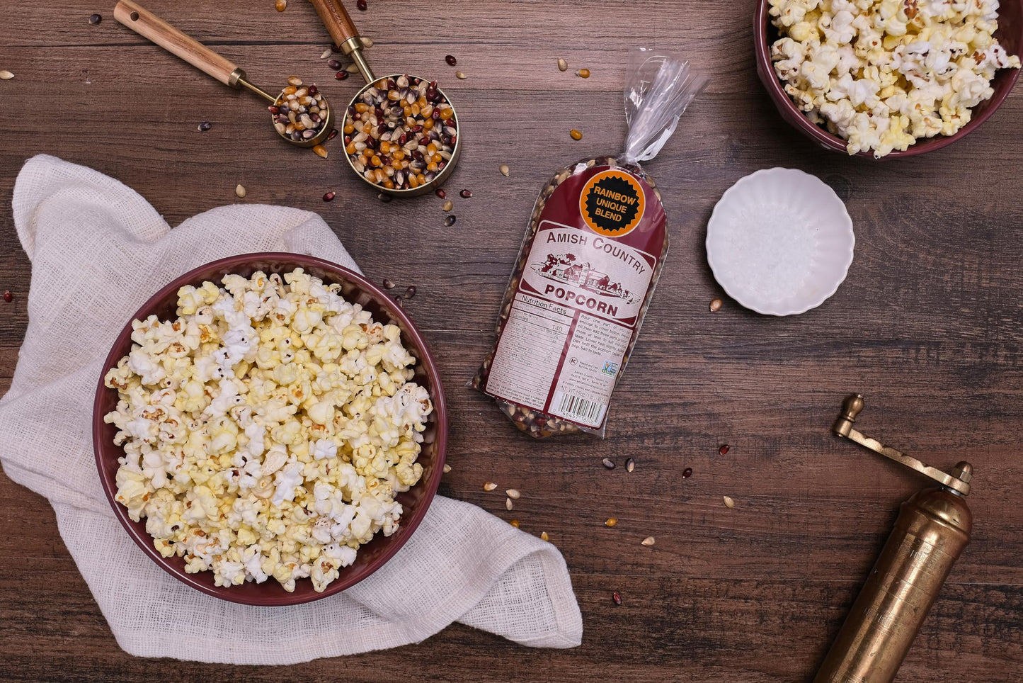 Amish Country Popcorn | 1 Lb Bag | Rainbow Popcorn Kernels | Old Fashioned, Non-Gmo And Gluten Free (Rainbow - 1 Lb Bag)