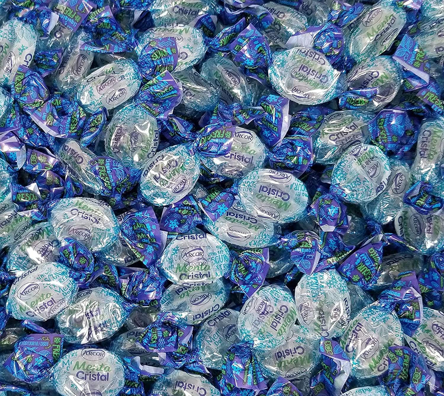 Arcor Crystal Mint Hard Candy - After-Dinner Drops, Bulk 1 Pound, Refreshing And Long-Lasting Pack (16 Ounce) (Crystal Mints) By