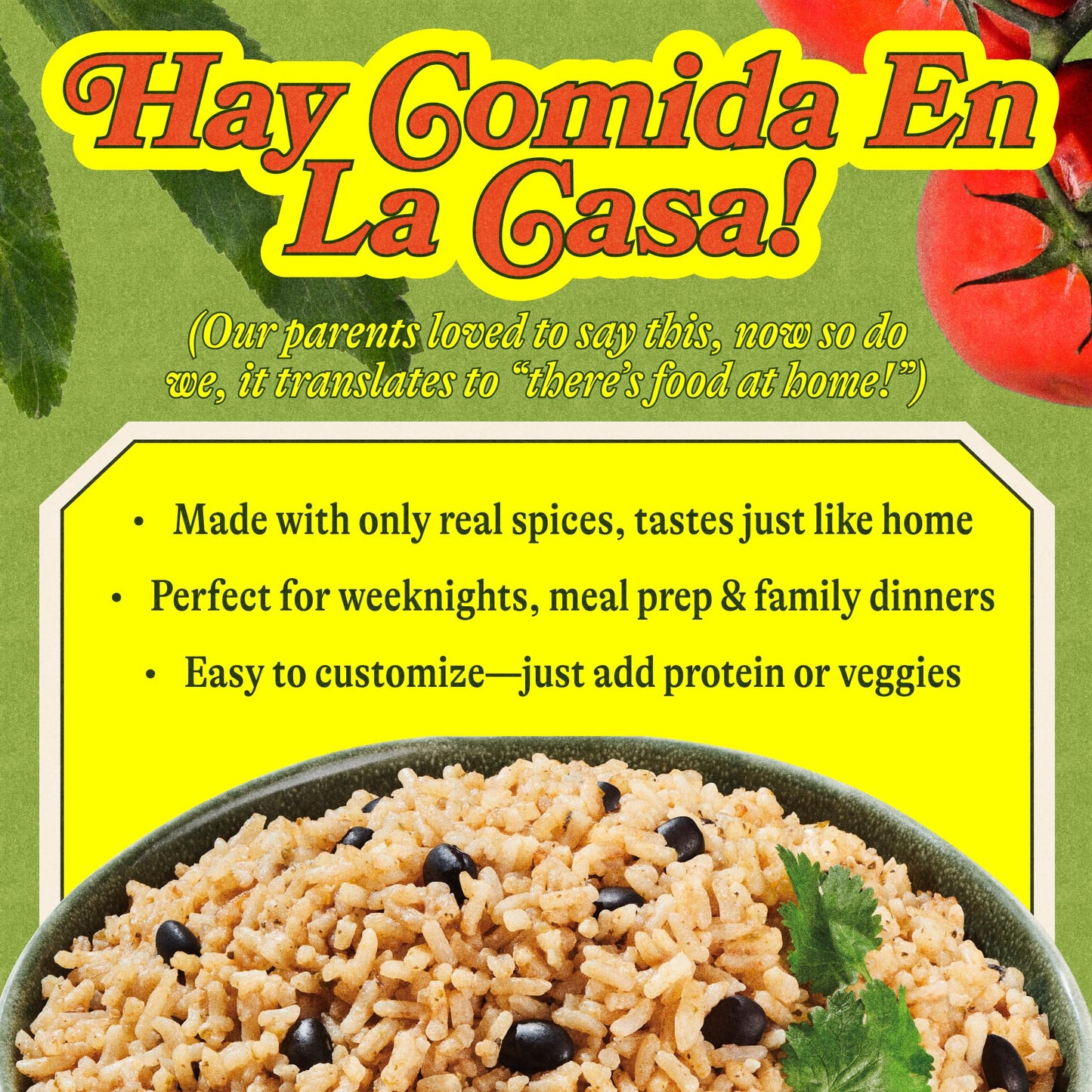 Loisa Rice & Black Beans, Premium Latin Rice & Beans, Non-Gmo, No Msg, No Artificial Flavors, No Artificial Colors, Organic Spic