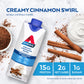 Atkins Creamy Cinnamon Swirl High Protein Shake, 15g Protein, Keto Protein Shake, 2g Net Carb, 1g Sugar, Low Sugar and Low Carb,