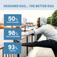 Designer Wellness, Designer Egg, Natural Egg Yolk & Egg White Protein Powder, Keto and Paleo Friendly, Low Calorie, Less Fat and