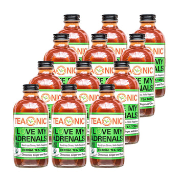 Teaonic I Love My Adrenals Detox Tea Tonic, Herbal Tea, Ginger Tea With Cinnamon And Clove, Usda-Certified, Vegan, Gluten-Free,