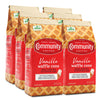 Community Coffee Vanilla Waffle Cone 66 Ounces, Ice Cream Flavored Ground Coffee, 11 Ounce Bag (Pack Of 6)