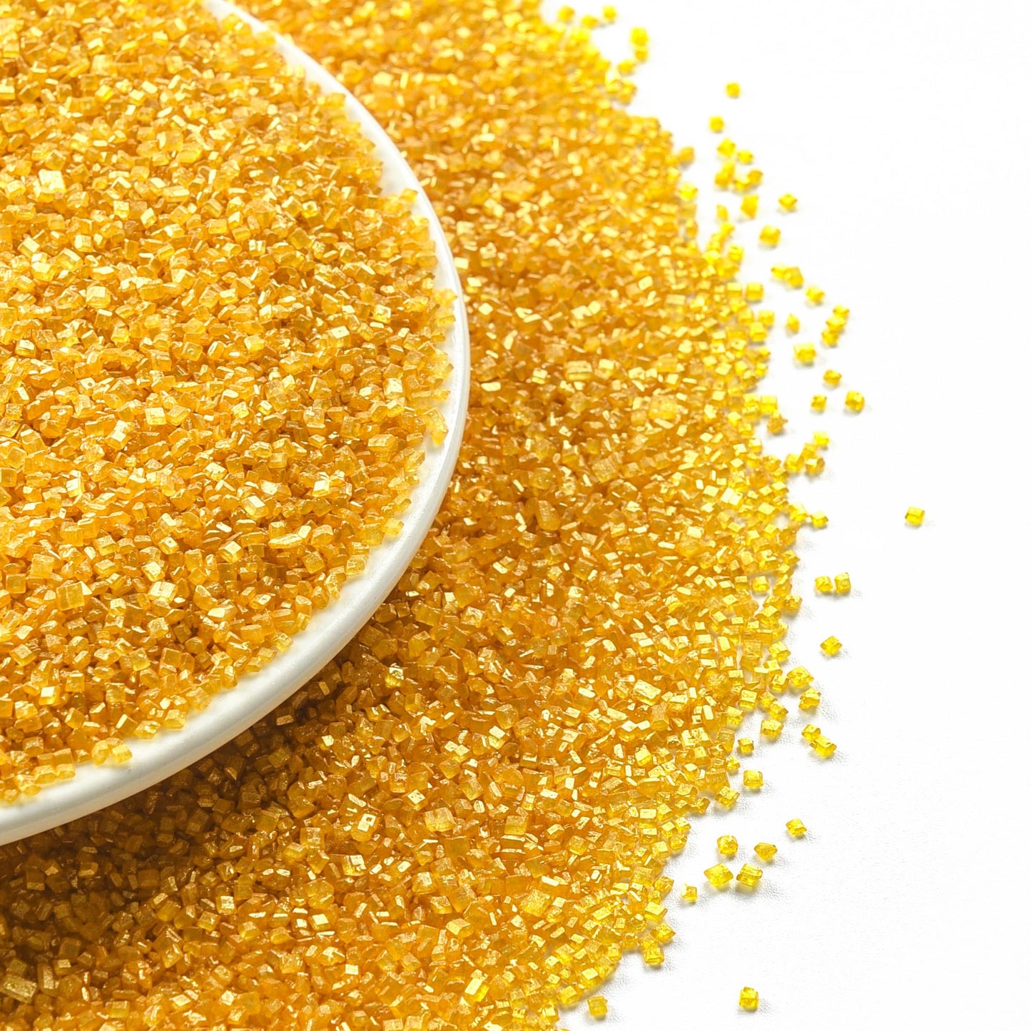 Gold Sanding Sugar For Baking Edible Sparkling Sugar Sprinkles Coarse Sugar Crystals For Cake Decoration Cookie Cupcake Topper I