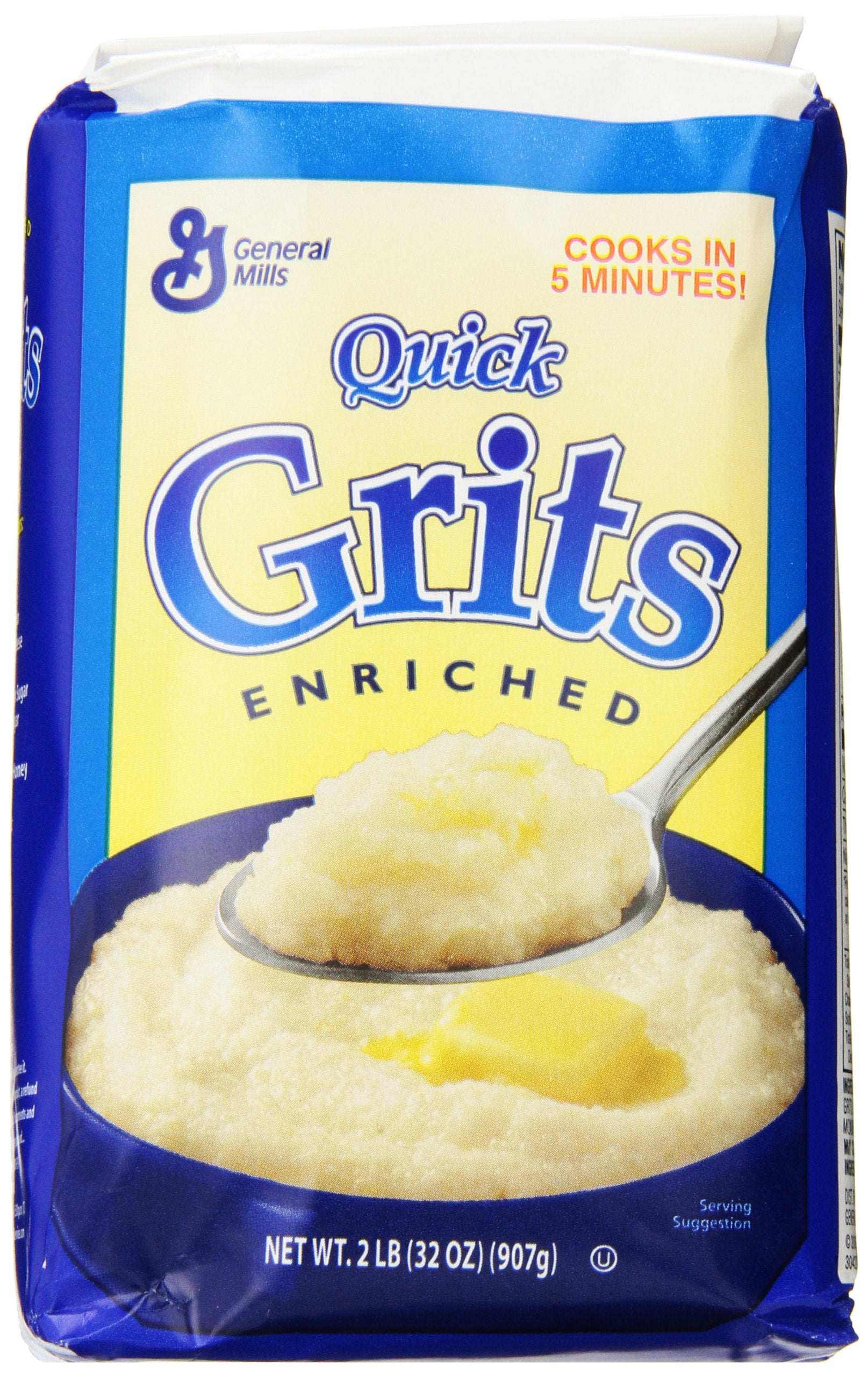 Pillsbury Quick White Corn Grits, 32 Ounce (Pack of 12)