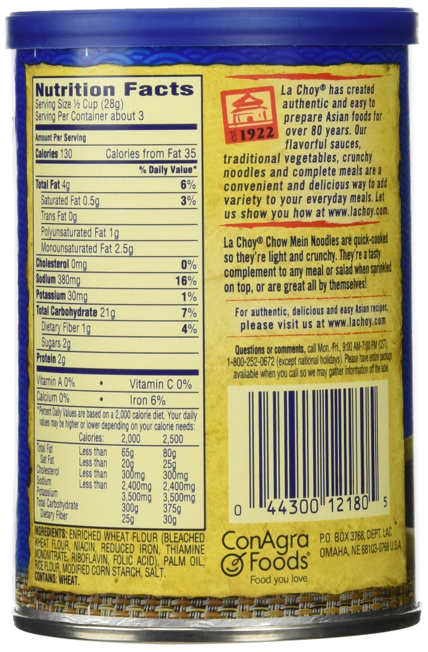 La Choy, Rice Noodles, 3Oz Canister (Pack Of 4)