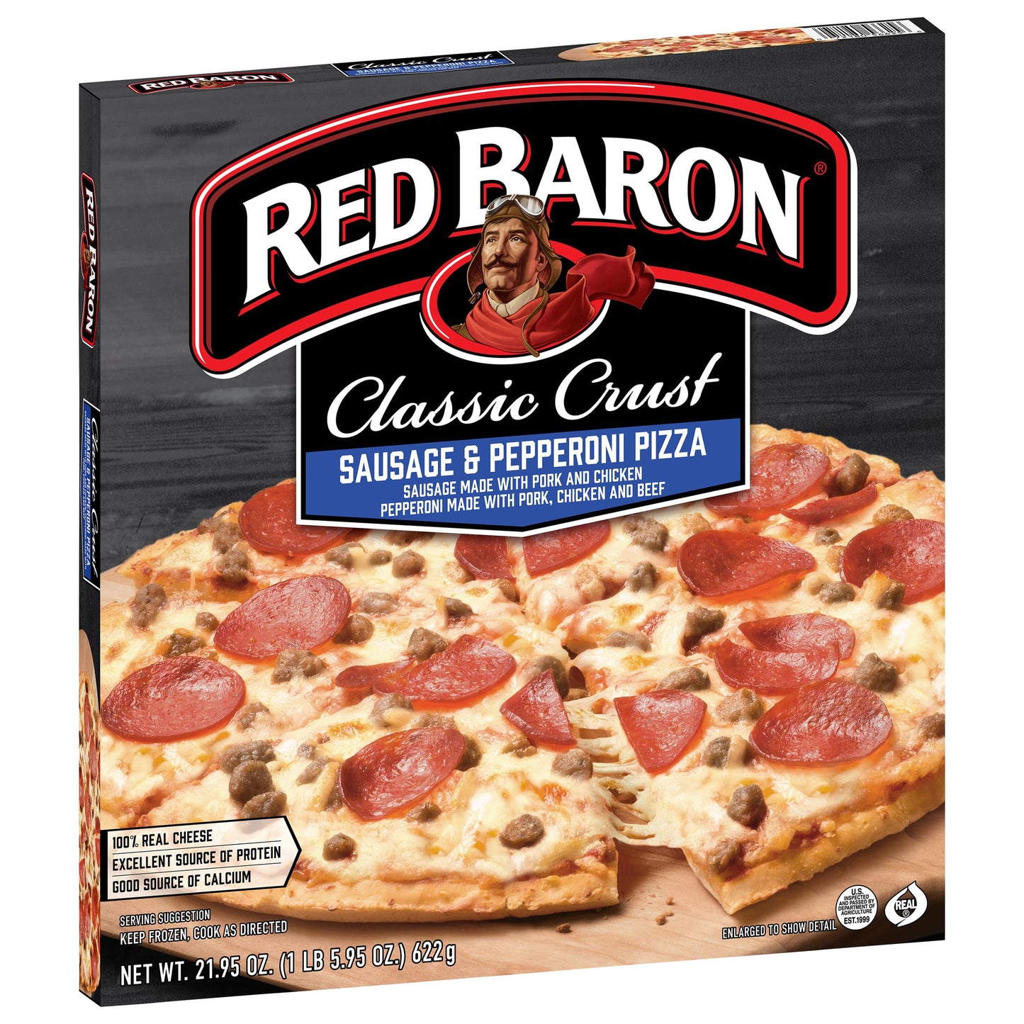 Red Baron Classic Crust Sausage & Pepperoni Pizza , 21.95 Ounce