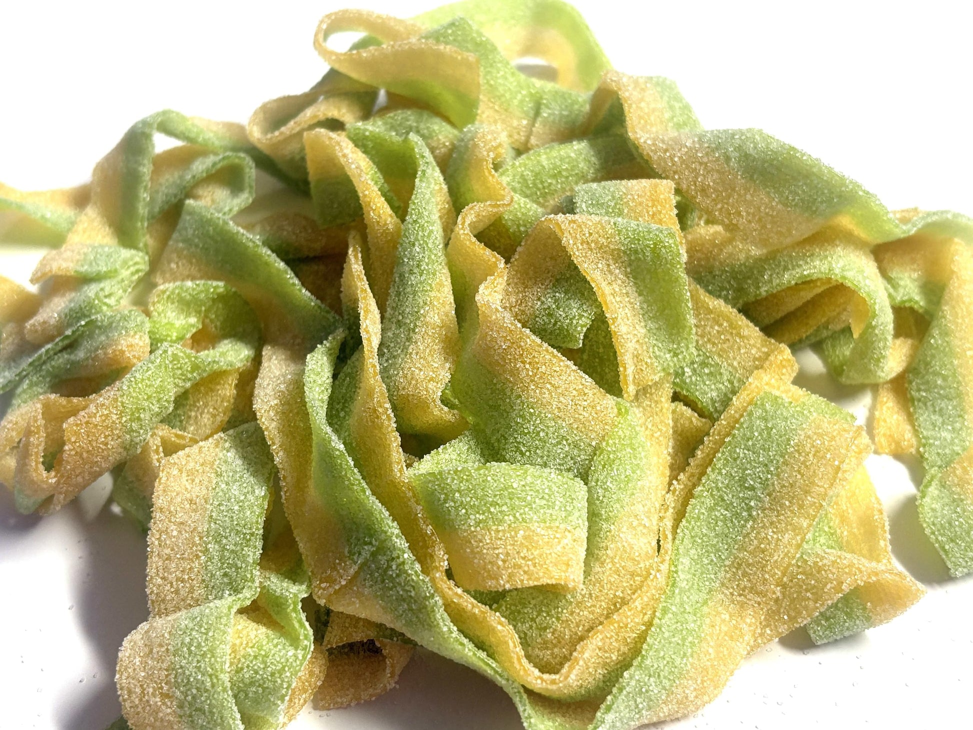 Sour Pickle Flavored Belts - 1 lb of Fresh Chewy Sugar Sanded Sweet Tart Foot Long Candy in Resealable Bag to Ensure Freshness