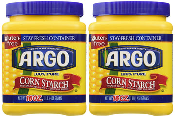 Argo 100% Pure Corn Starch, 16 Oz, Pack Of 2