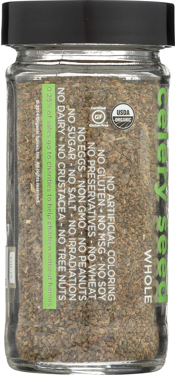 Spicely Organic Celery Seeds, Certified Gluten Free, 1.4 Oz Pack