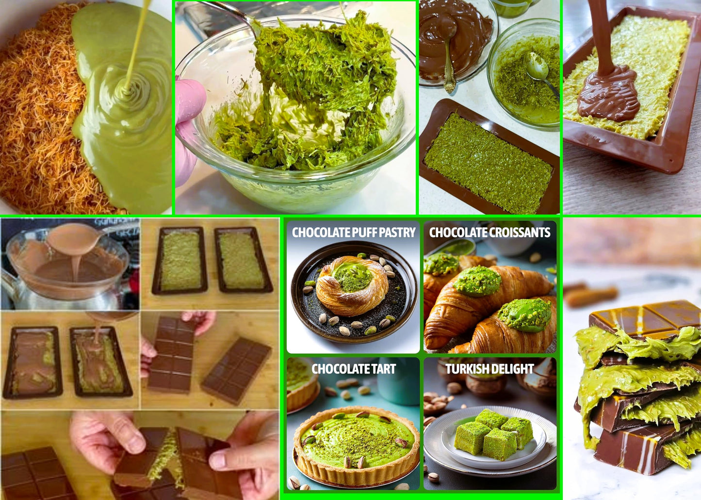 Anna and Sarah Pistachio Butter Spreadable Cream, 7.75 oz, Gluten Free, Halal, Ideal for Knafeh and Chocolate Desserts